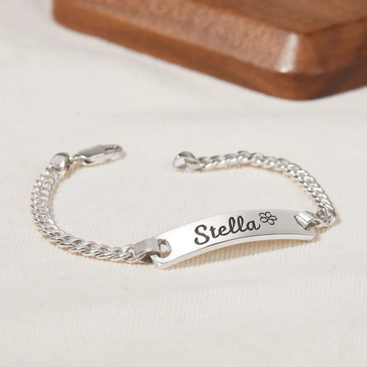 Personalized Bracelet with Engraved Text - Unisex