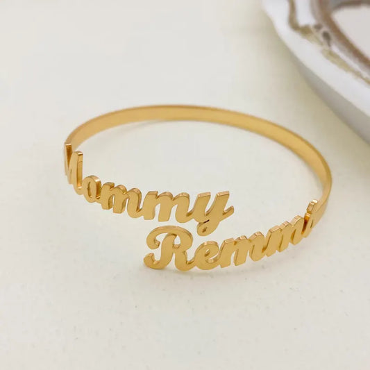 Customized Two Name Bangle