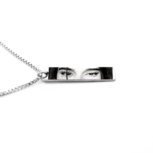 Personalized Human Eye Necklace